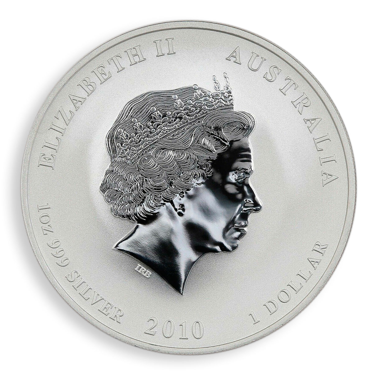 Australia 1 Dollar Year of the Tiger 2010 Lunar Series II 1 Oz Silver Coin
