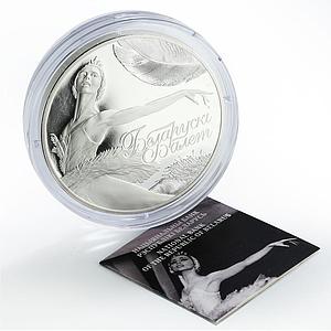 Belarus 100 roubles History Culture Ballet Dancer 5 oz silver coin 2013