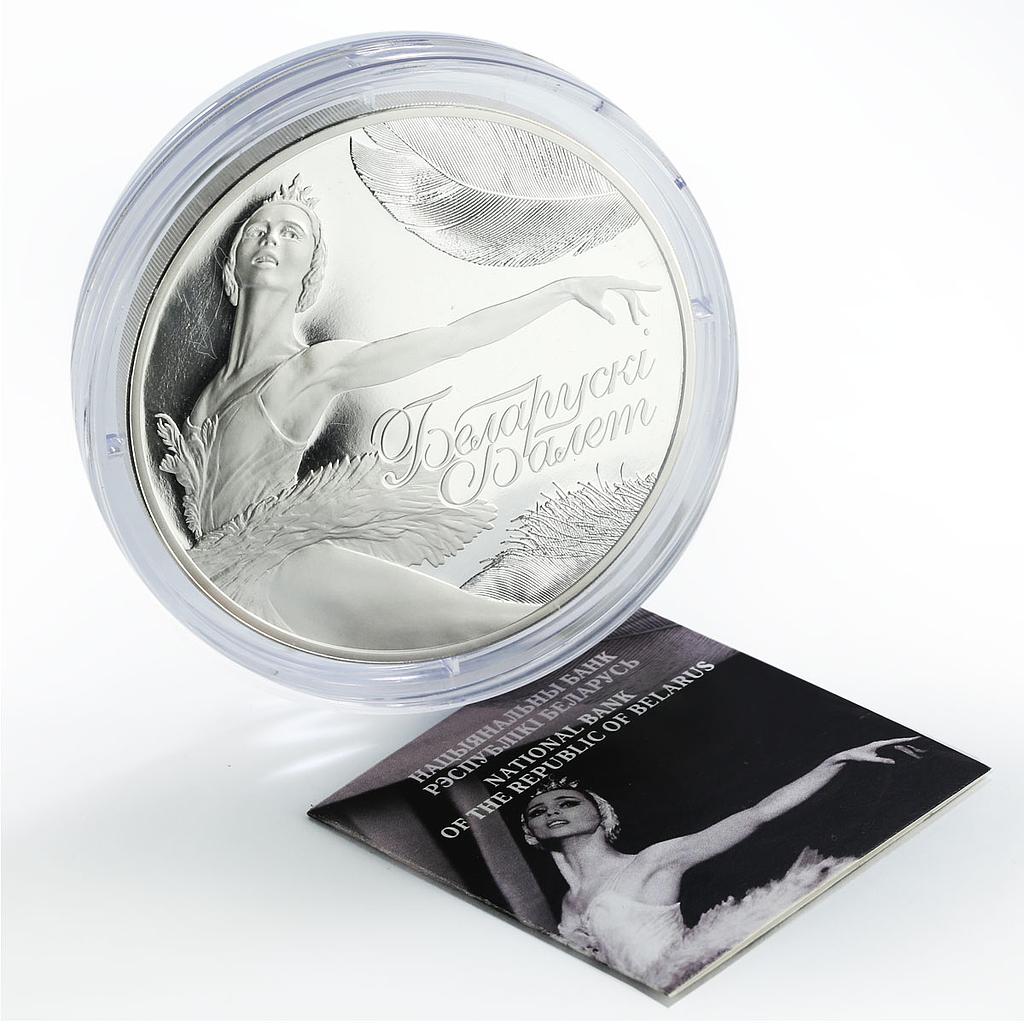 Belarus 100 roubles History Culture Ballet Dancer 5 oz silver coin 2013