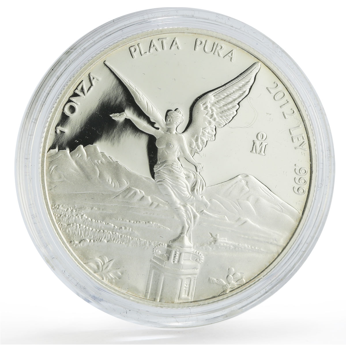 Mexico 1 1/2 onza Set Libertad Angel of Independence PROOF BU silver coins 2012
