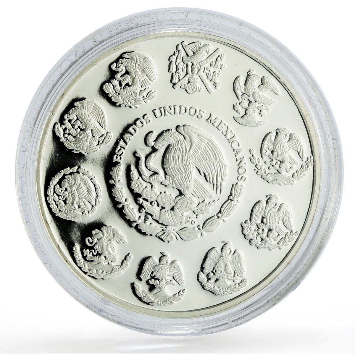 Mexico 1 1/2 onza Set Libertad Angel of Independence PROOF BU silver coins 2012