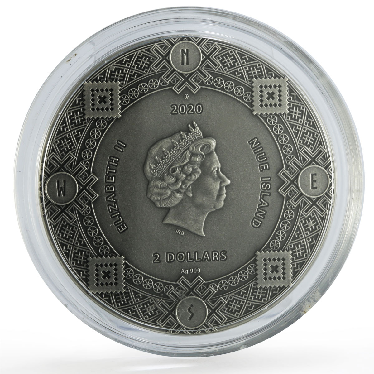 Niue 2 dollars Slavic Calendar Nature Sun Moon Elements Gods silver coin 2020