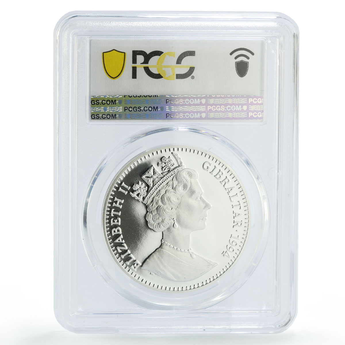 Gibraltar 1 crown Preserve Planet Sabretooth Tiger PR69 PCGS silver coin 1994