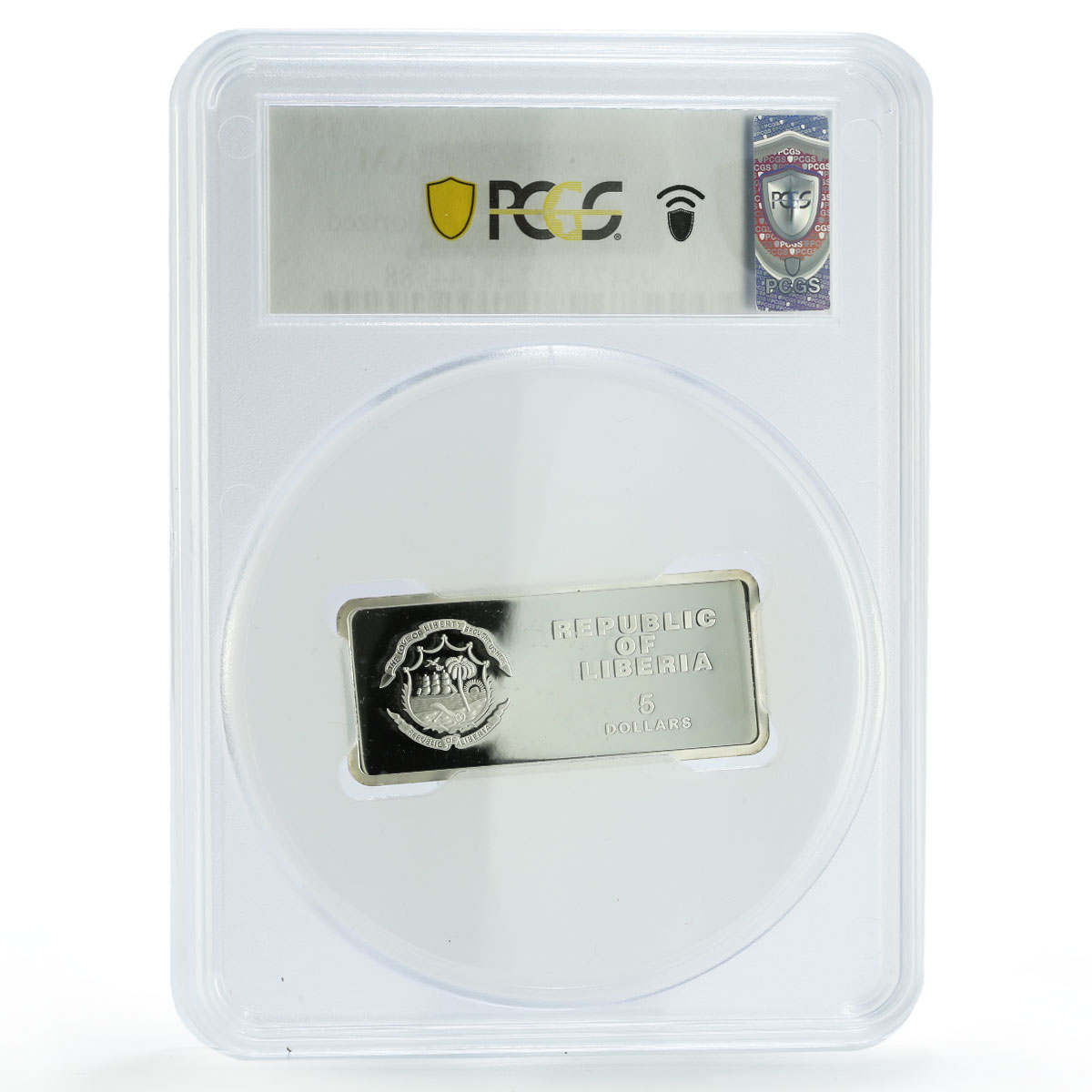Liberia 5 dollars Lunar Year of the Tiger Tiger Cubs PR67 PCGS silver coin 2010