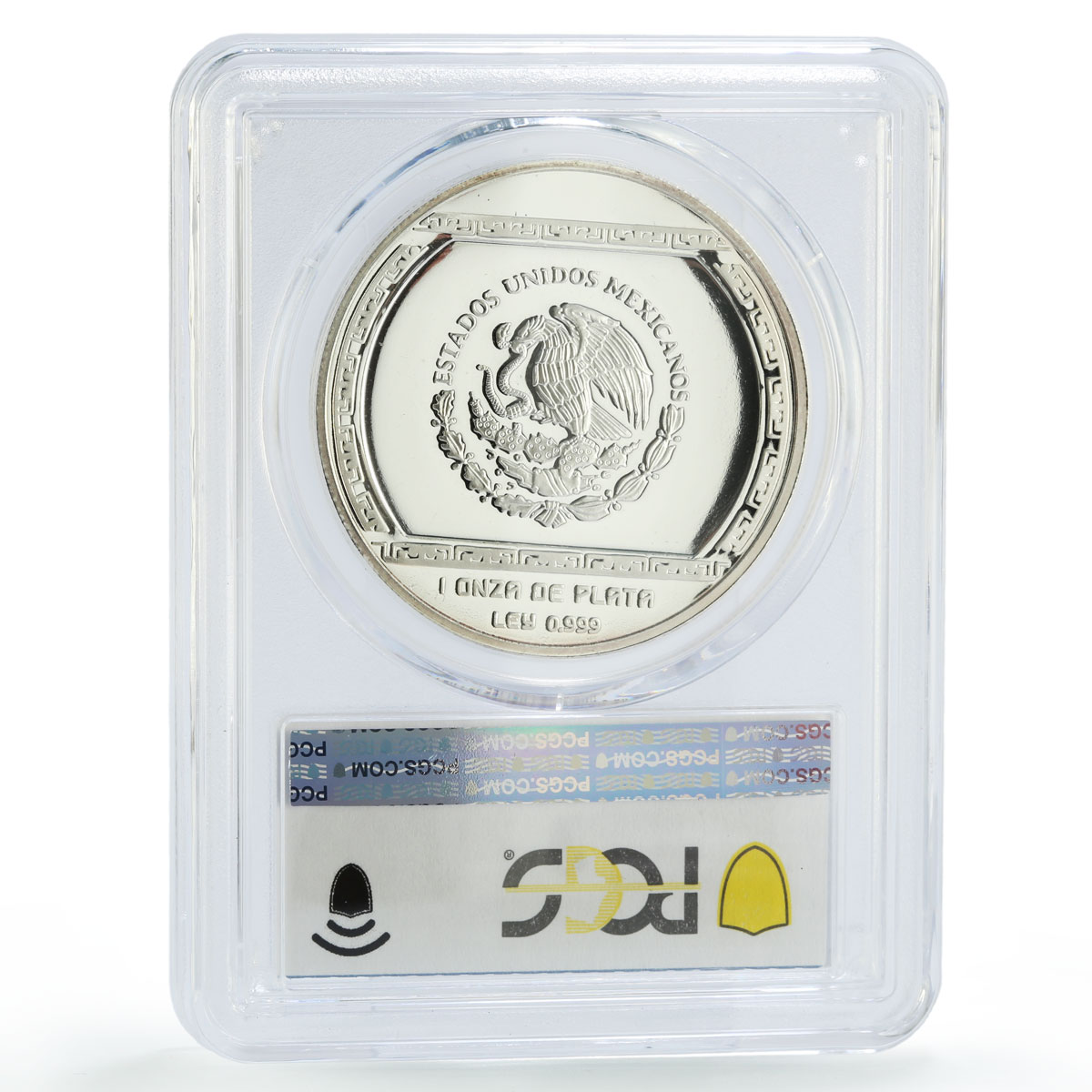 Mexico 5 pesos Precolombina Palma Con Cocodrilo PR63 PCGS silver coin 1993