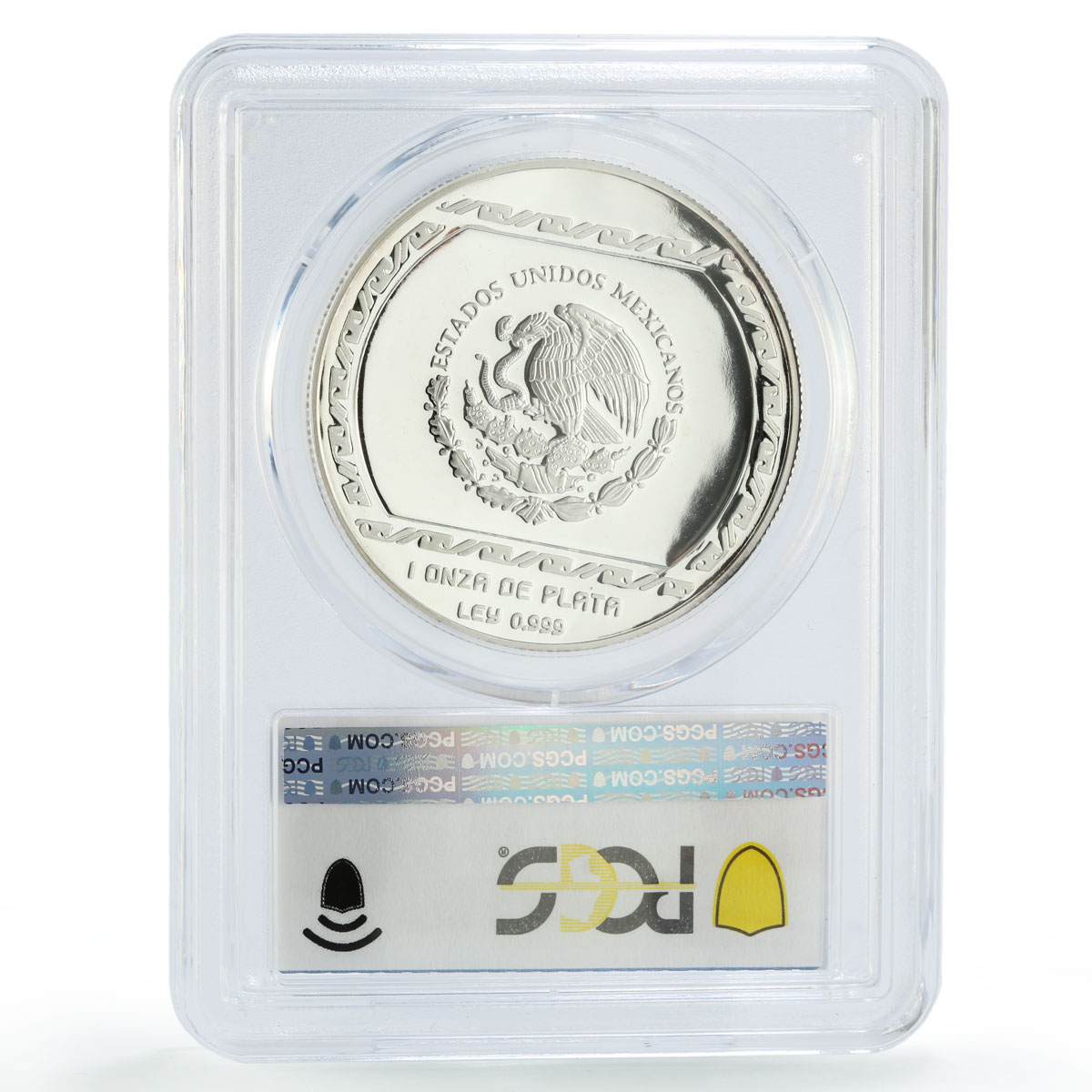 Mexico 5 pesos Precolombina Carita Sonriente Statue PR67 PCGS silver coin 1993