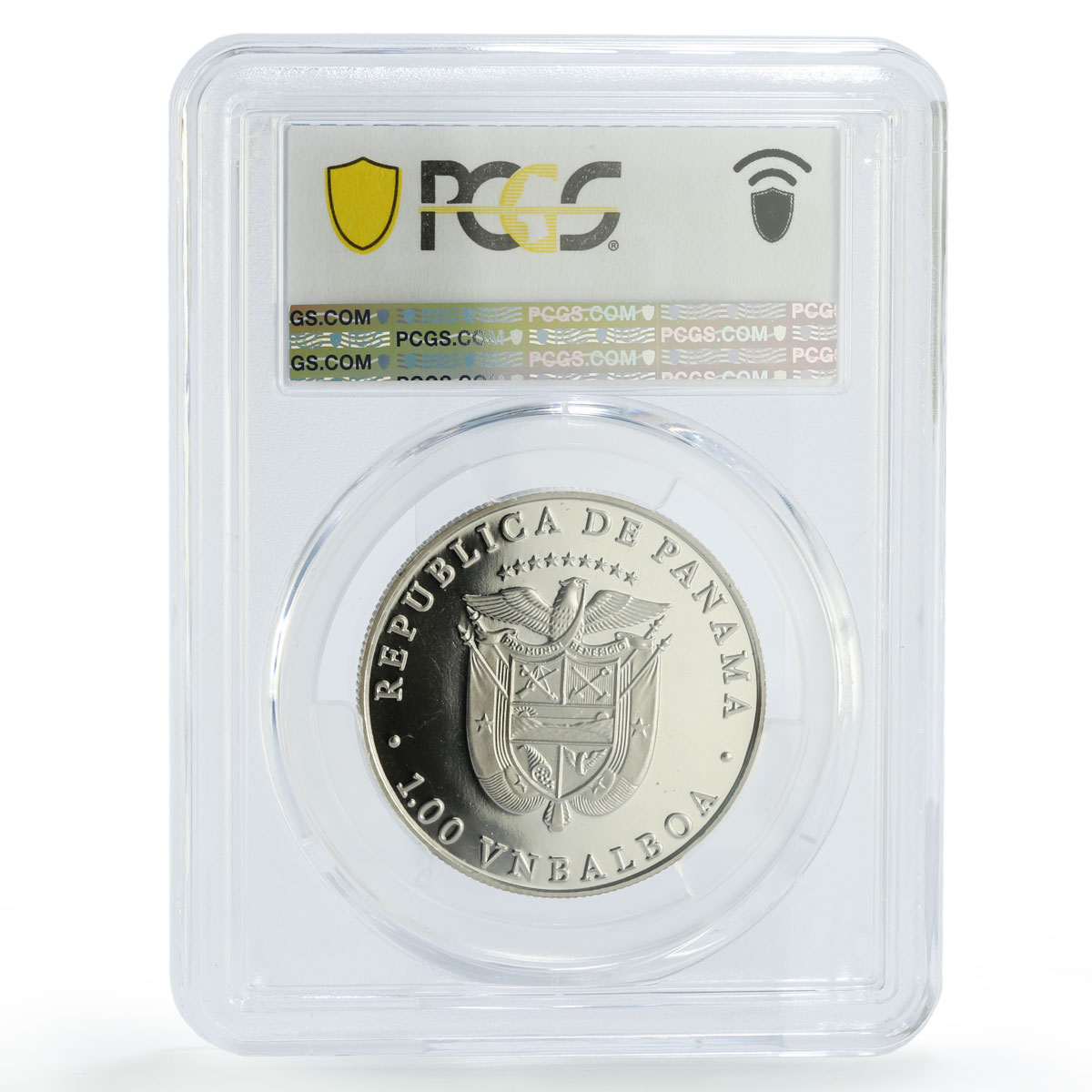 Panama 1 balboa President John F. Kennedy Politics X#12 PR68 PCGS CuNi coin 1988