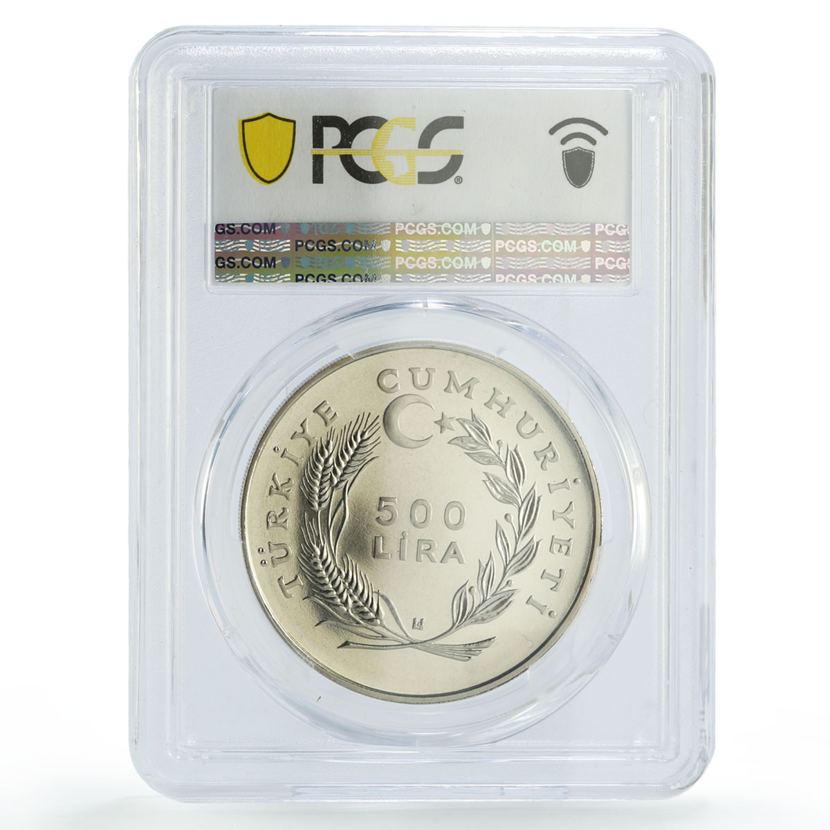 Turkiye 500 lira FAO World Food Day Fisheries Conference MS69 PCGS Ni coin 1984