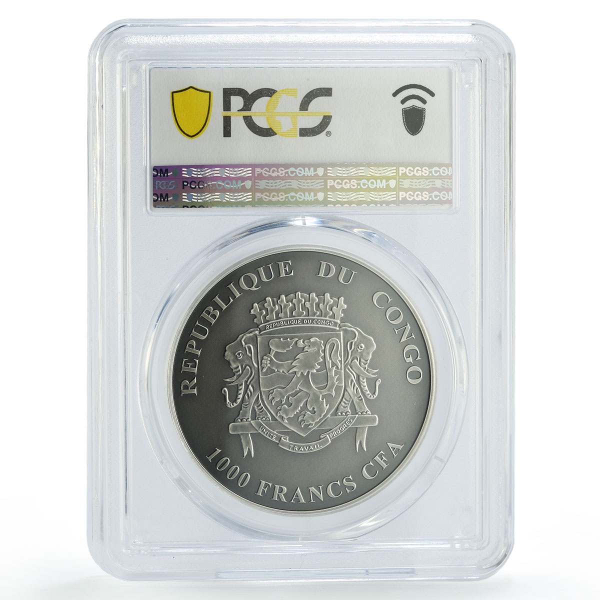 Congo 1000 francs African Ounce Wildlife Porcupine MS70 PCGS silver coin 2020
