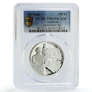 Cameroon 500 francs Agriculture Seedsman Sower PR69 PCGS silver coin 2020