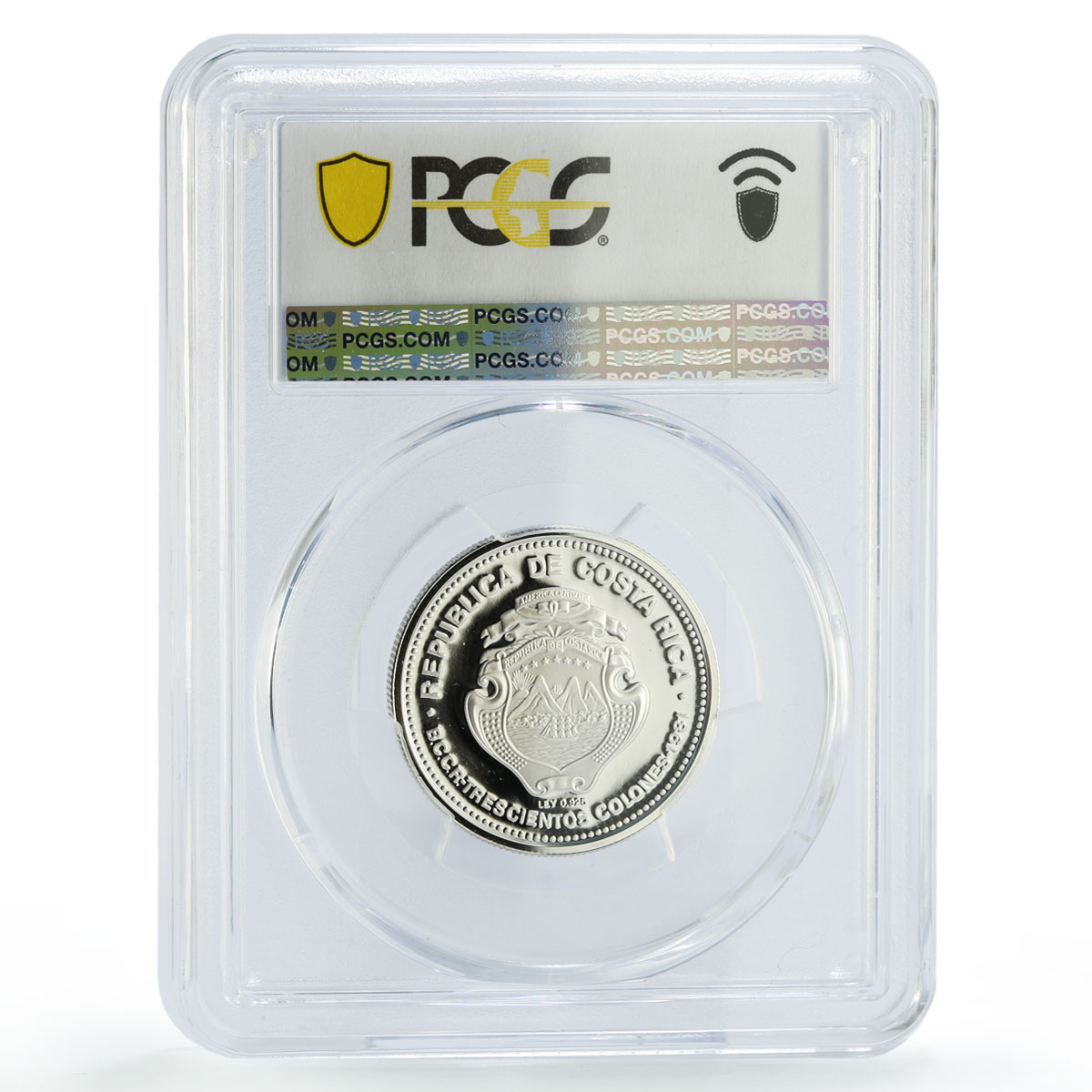Costa Rica 300 colones Alajuela Founding Jose Ramirez PR69 PCGS silver coin 1981