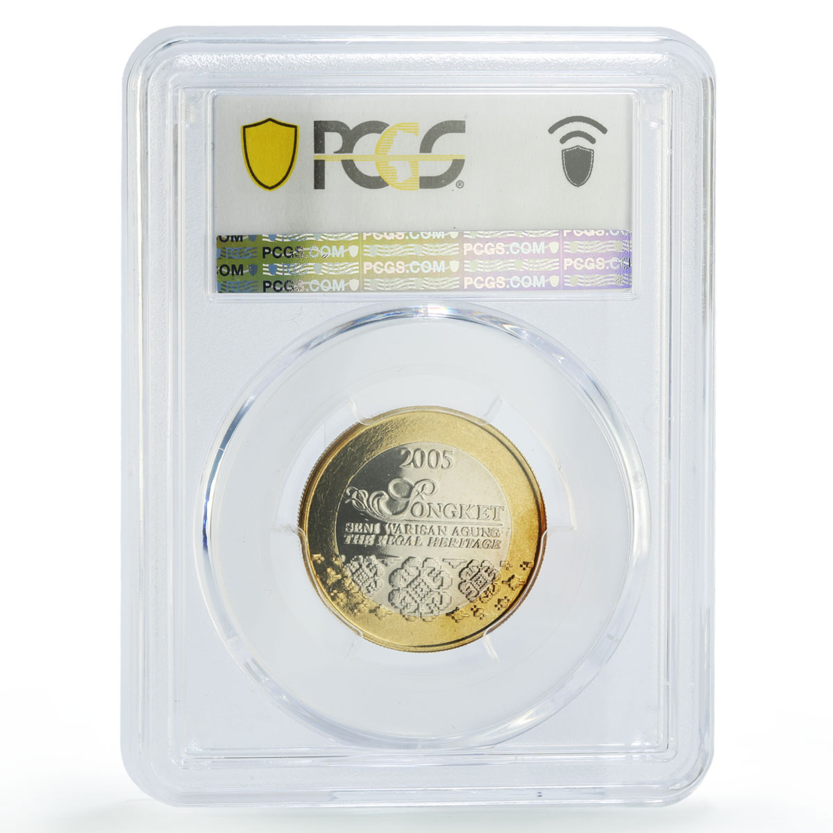 Malaysia ringgit Songket Ornament Regal Heritage Crafts Art MS68 PCGS coin 2005