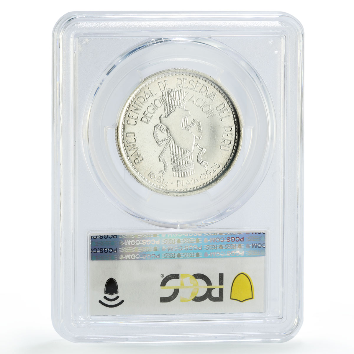 Peru 1/2 inti Indian Pachacutec Yupanki MS64 PCGS silver coin 1989 Peru 1/2 inti Indian Pachacutec Yupanki MS64 PCGS silver coin 1989