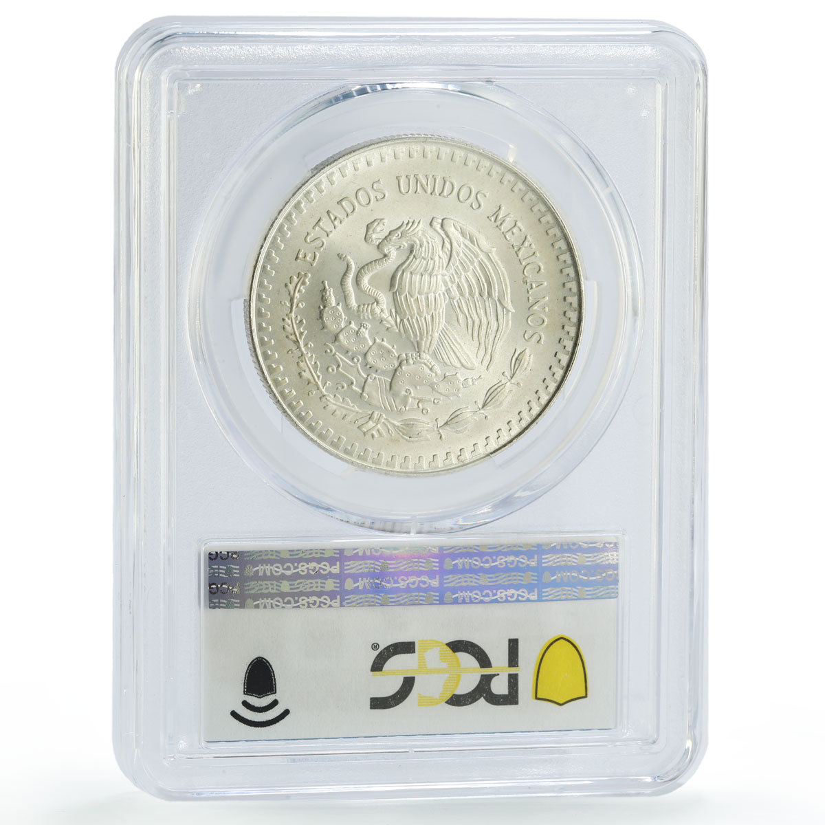 Mexico 1 onza Libertad Angel of Independence MS67 PCGS silver coin 1990