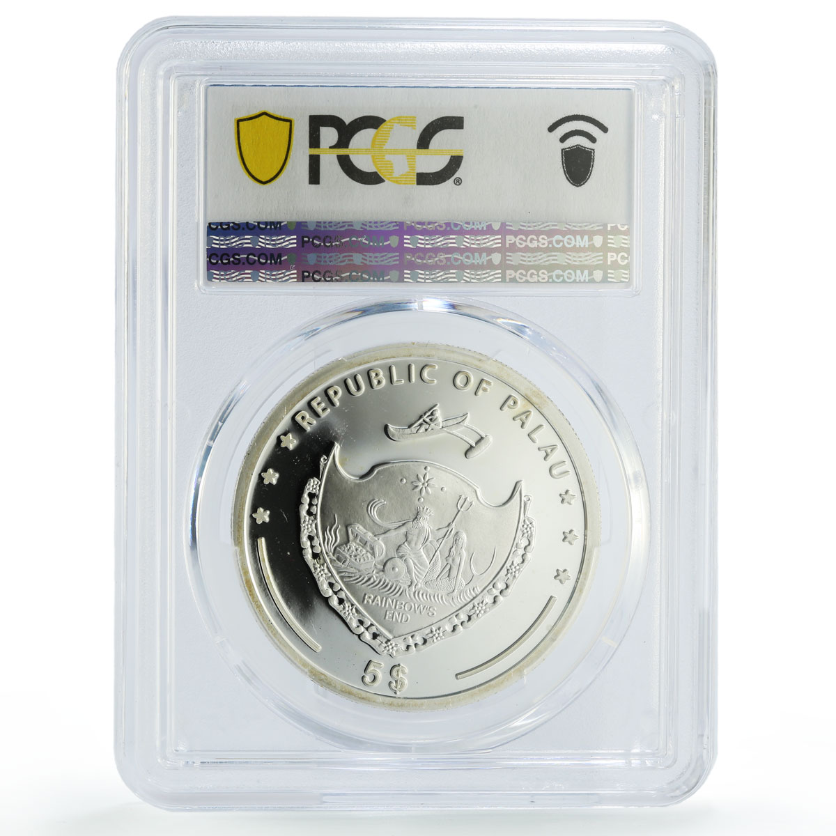 Palau 5 dollars Meteorites Fall Nantan Bulls Space PR69 silver coin 2006
