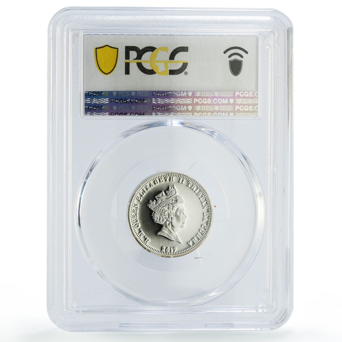 Tristan da Cunha 1 pound Princess Diana Death Gilt PR67 PCGS silver coin 2017