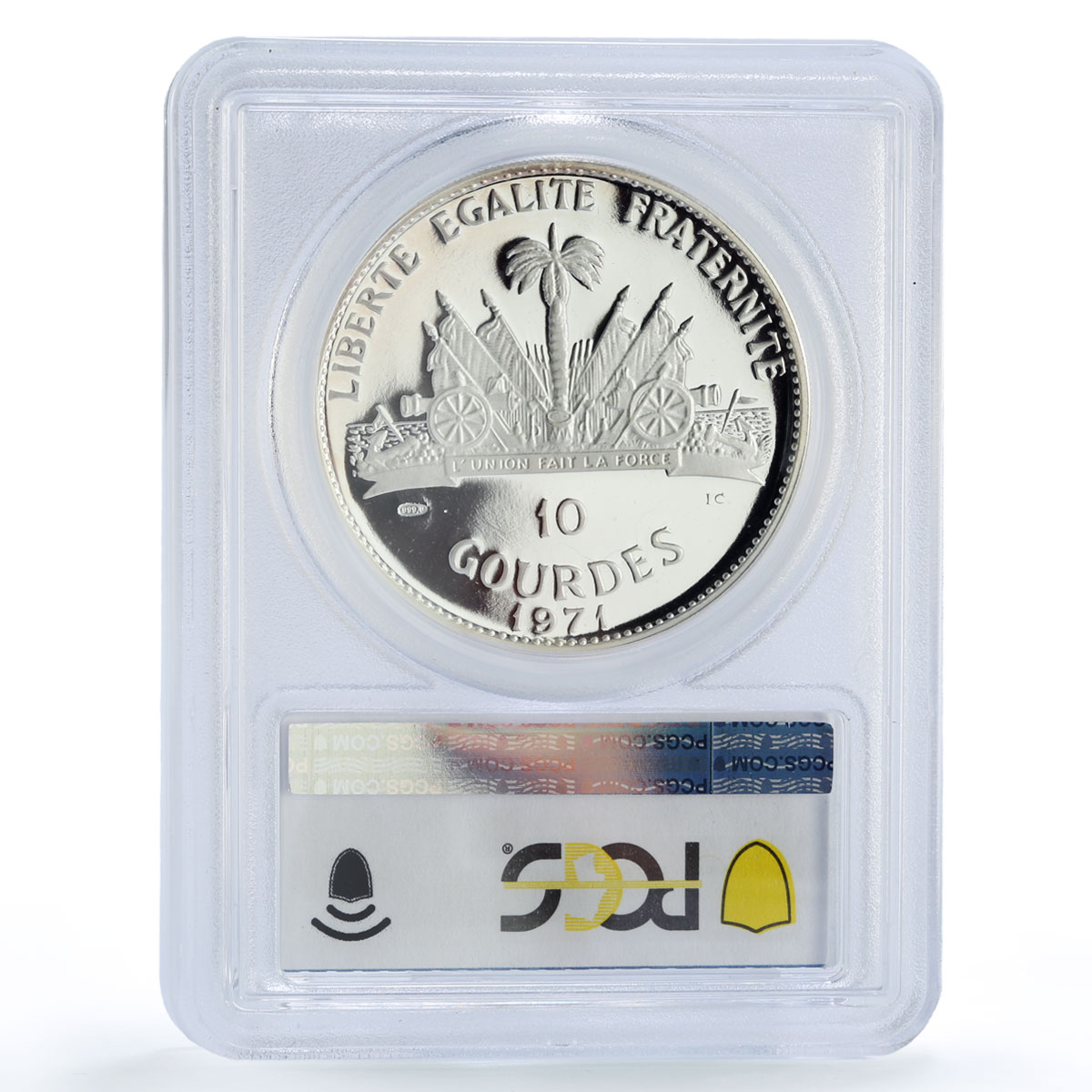 Haiti 10 gourdes Indian Chieftains Billy Bowlegs PR66 PCGS silver coin 1971