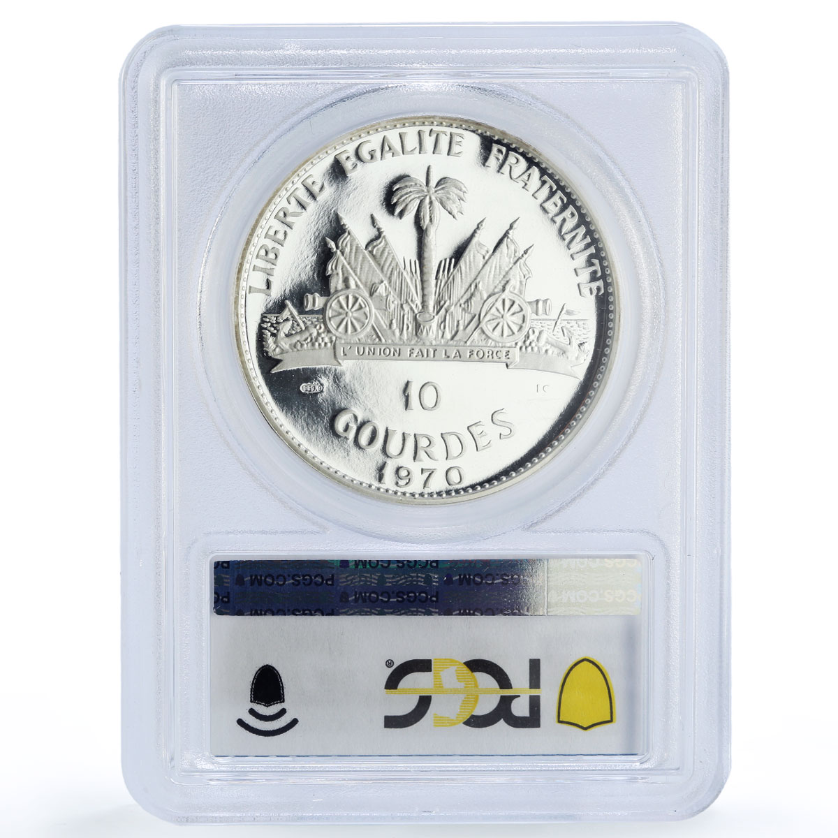 Haiti 10 gourdes Indian Chieftains Sitting Bull PR68 PCGS silver coin 1970