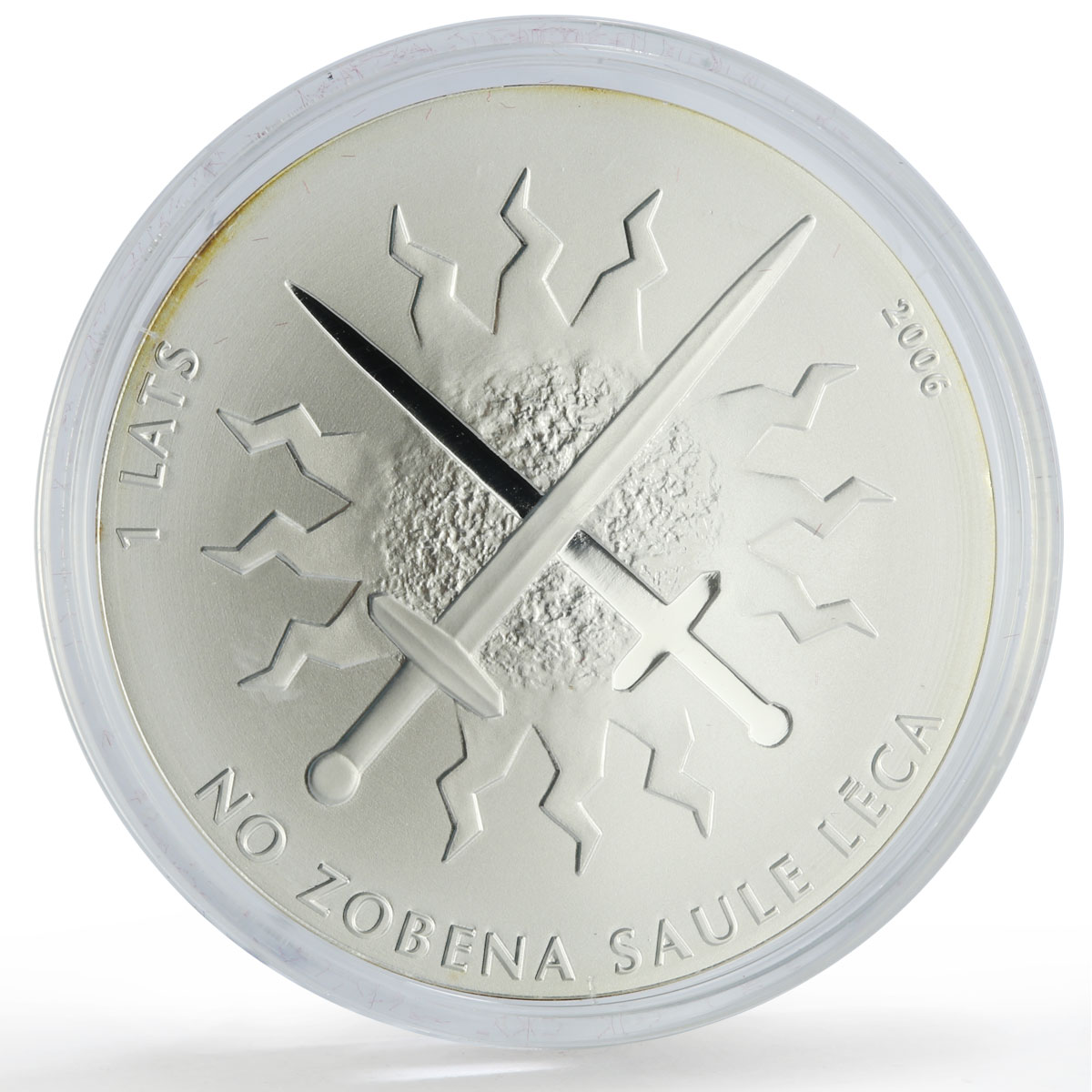 Latvia 1 lats x 3 Set State Times Values Politics proof silver coin 2006 - 2007