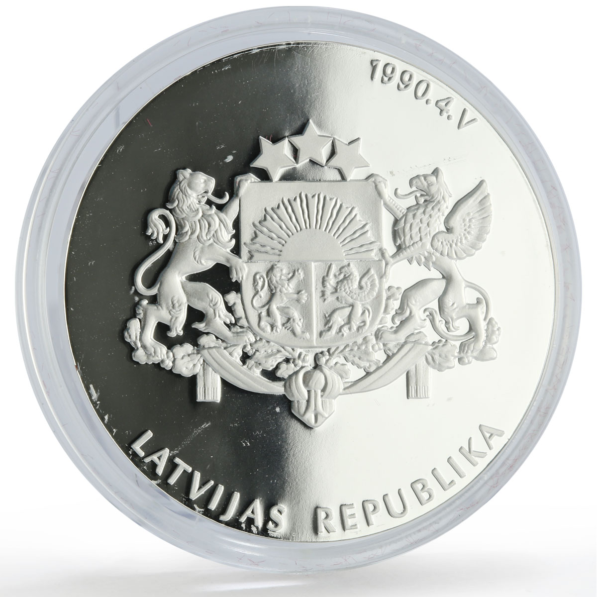 Latvia 1 lats x 3 Set State Times Values Politics proof silver coin 2006 - 2007