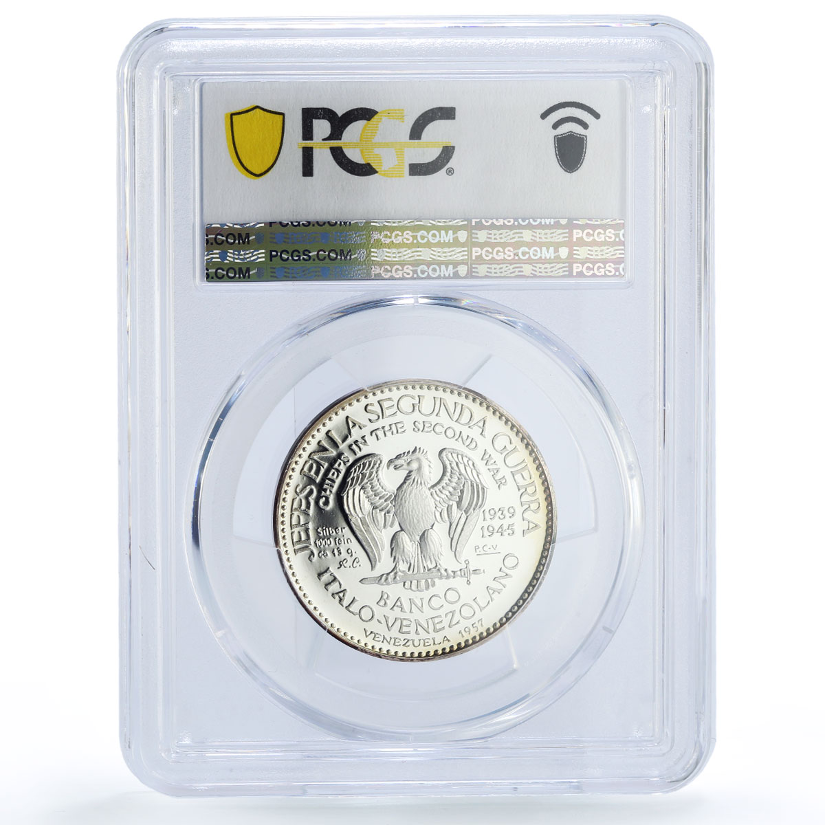 Venezuela Second War Chiefs USSR Stalin Politics PR67 PCGS silver medal 1957