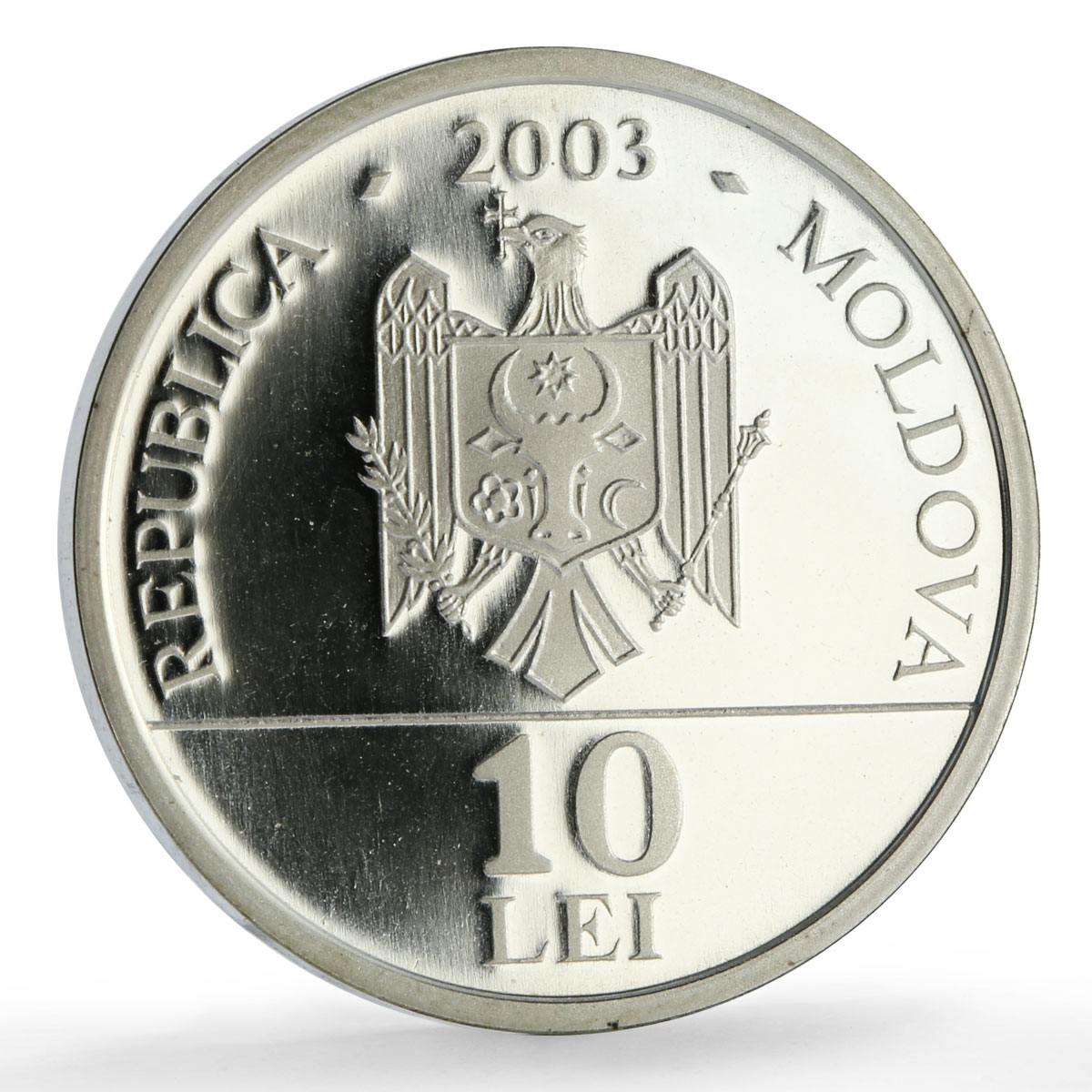 Moldova 10 lei Folk Crafts Traditions Wine Holiday KM-25 proof NiBrass coin 2003