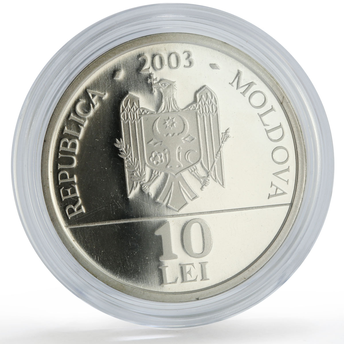 Moldova 10 lei Folk Crafts Traditions Wine Holiday KM-25 proof NiBrass coin 2003