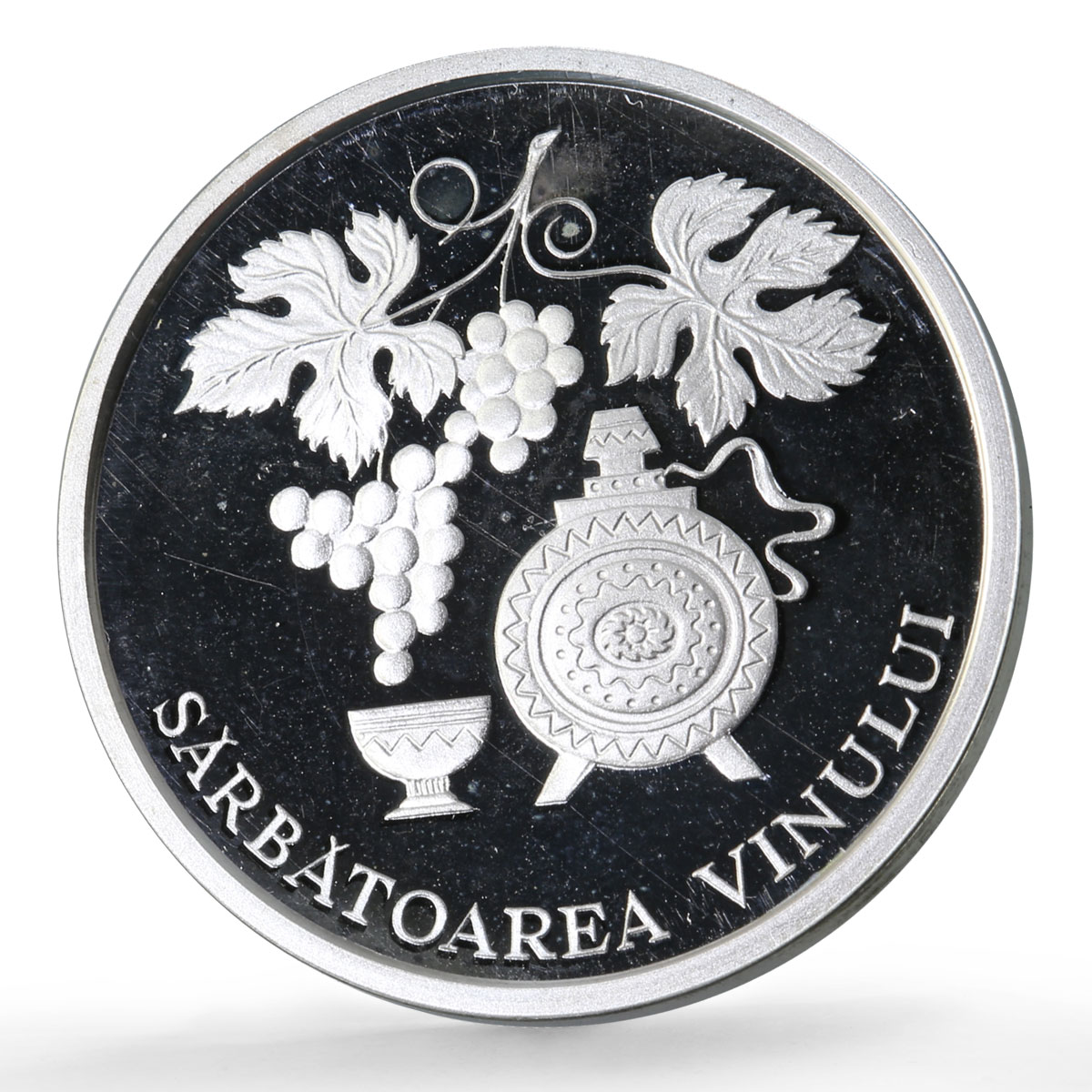 Moldova 10 lei Folk Crafts Traditions Wine Holiday KM-25 proof NiBrass coin 2003