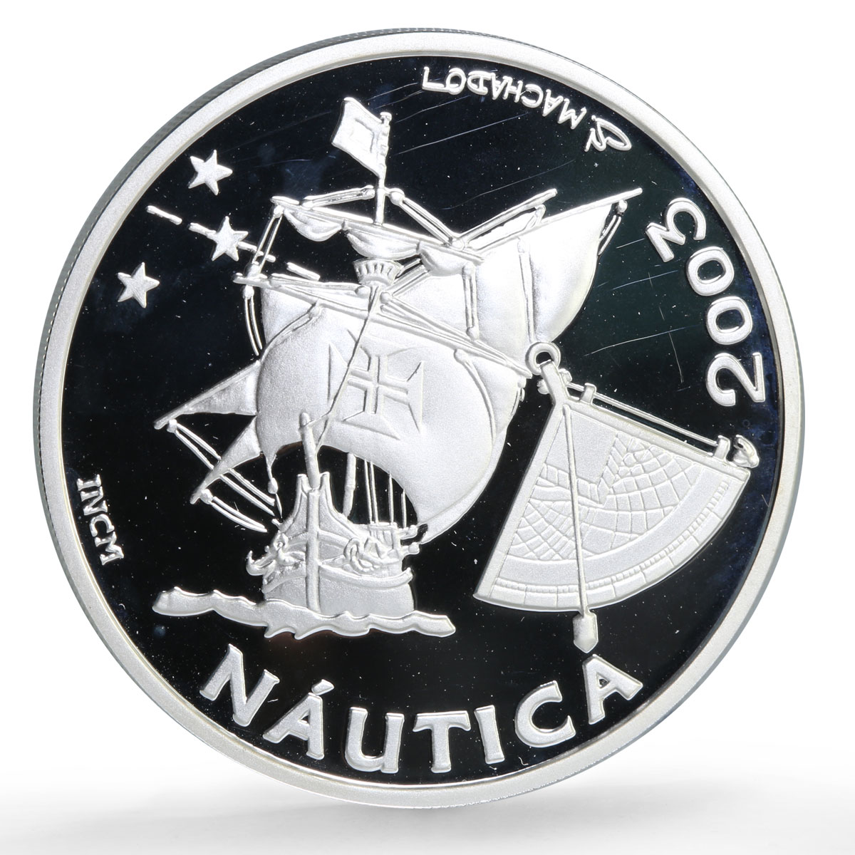 Portugal 10 euro Ibero-American Navigation Nautica Ship proof silver coin 2003