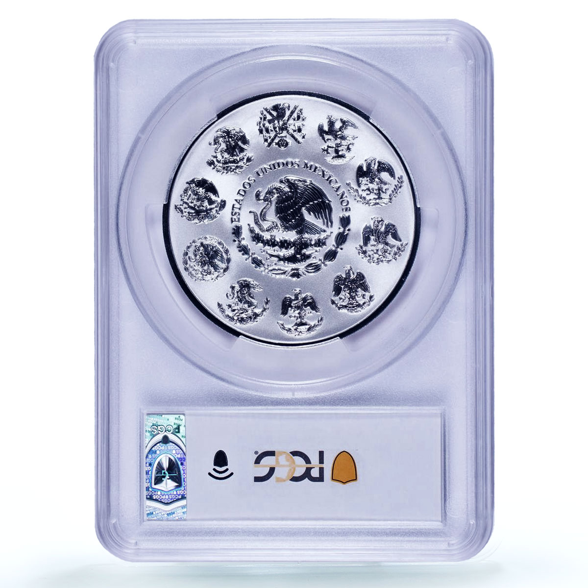 Mexico 5 onzas Libertad Angel of Independence Reverse PR70 PCGS silver coin 2019
