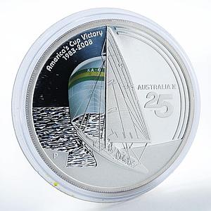 Australia 1 dollar 25th Anniversary of Australia II America's Cup Victory 2008