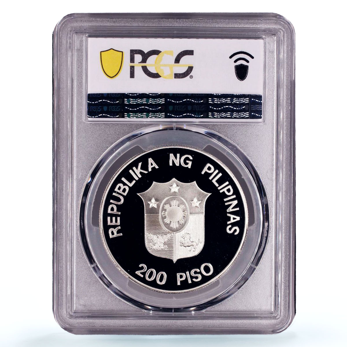 Philippines 200 piso UNICEF Save the Children Child Year PR69 PCGS coin 1990