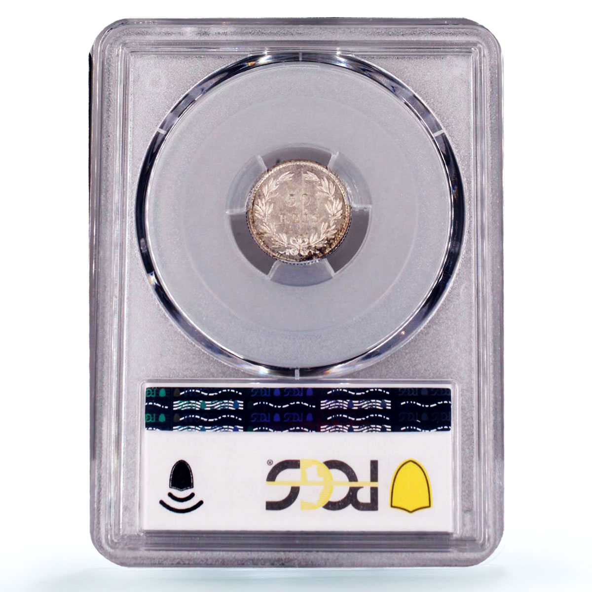Portugal 50 reis King Luiz Luis I Coinage KM-506 MS65 PCGS silver coin 1874