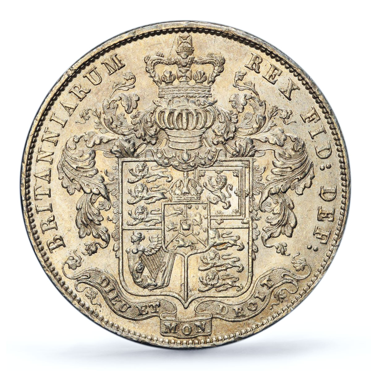 Great Britain 1/2 crown King George IV Coinage KM-695 AU58 PCGS silver coin 1829