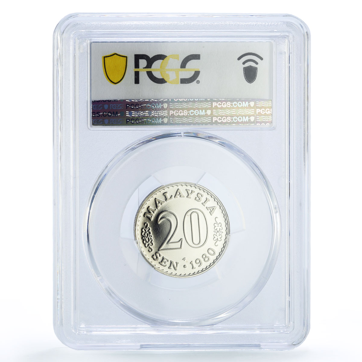 Malaysia 20 sen Republic Coinage Parliament House PR69 PCGS CuNi coin 1980
