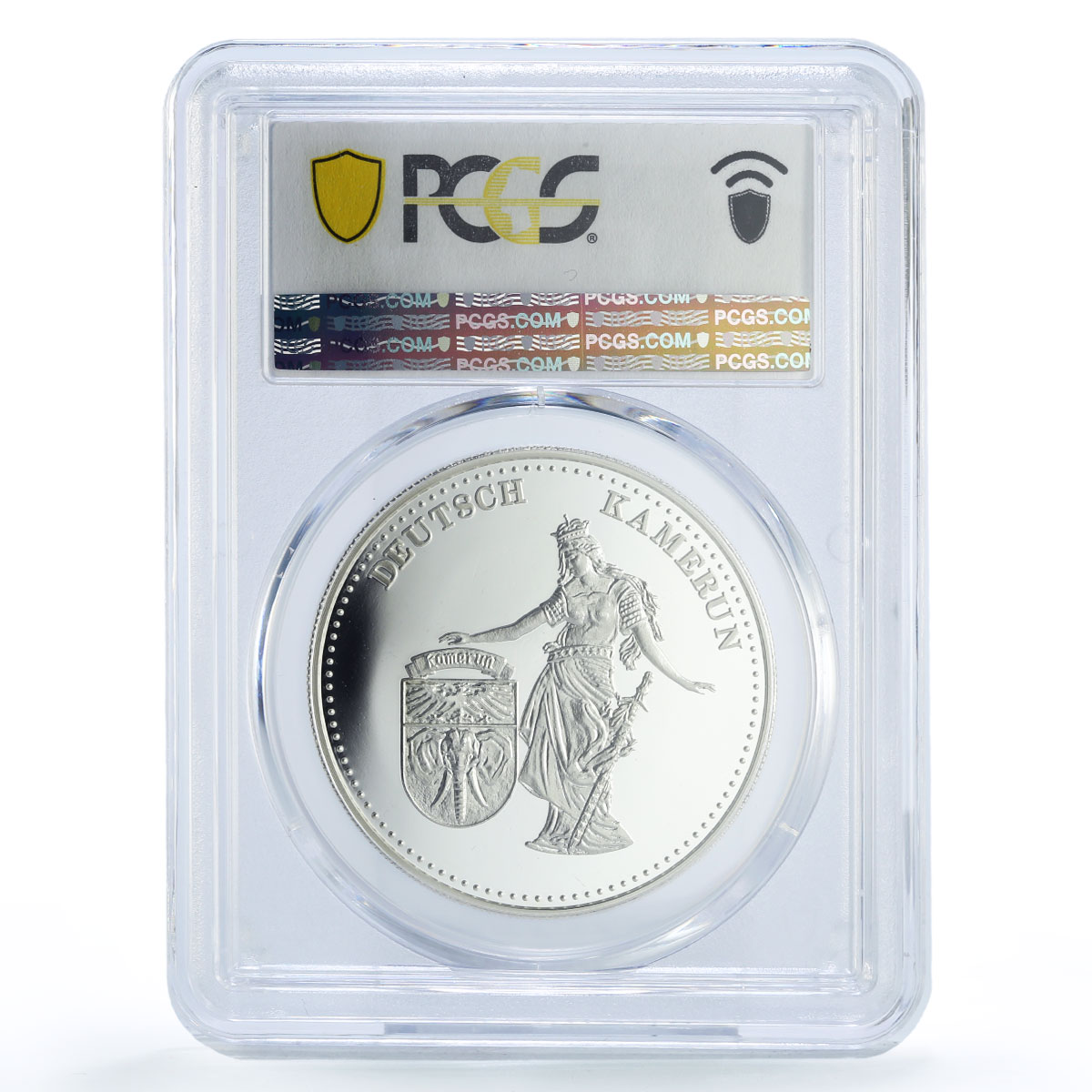 Palau 5 dollars German Cameroon Kaizer Wilhelm I PR69 PCGS silver coin 1999