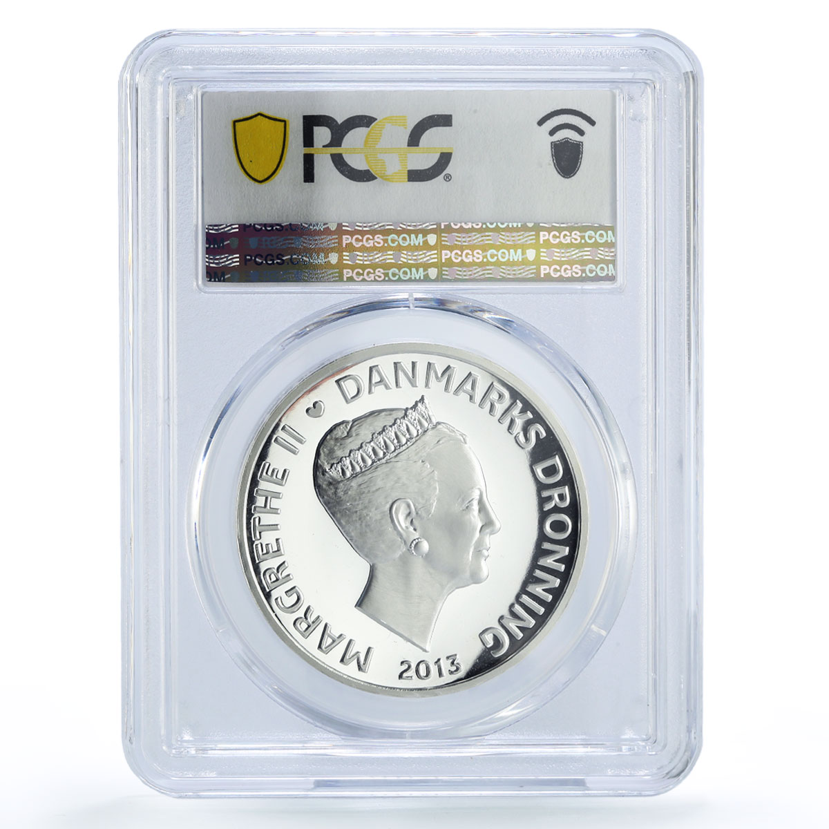 Denmark 500 kroner Orsted Electromagnetism Science PR69 PCGS silver coin 2013