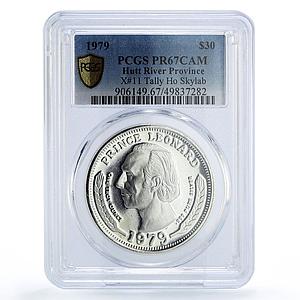 Hutt River 30 dollars Tally Ho Skylab Satellite Space PR67 PCGS silver coin 1979