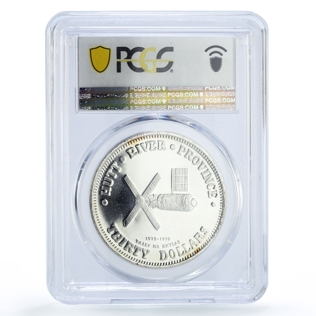 Hutt River 30 dollars Tally Ho Skylab Satellite Space PR67 PCGS silver coin 1979