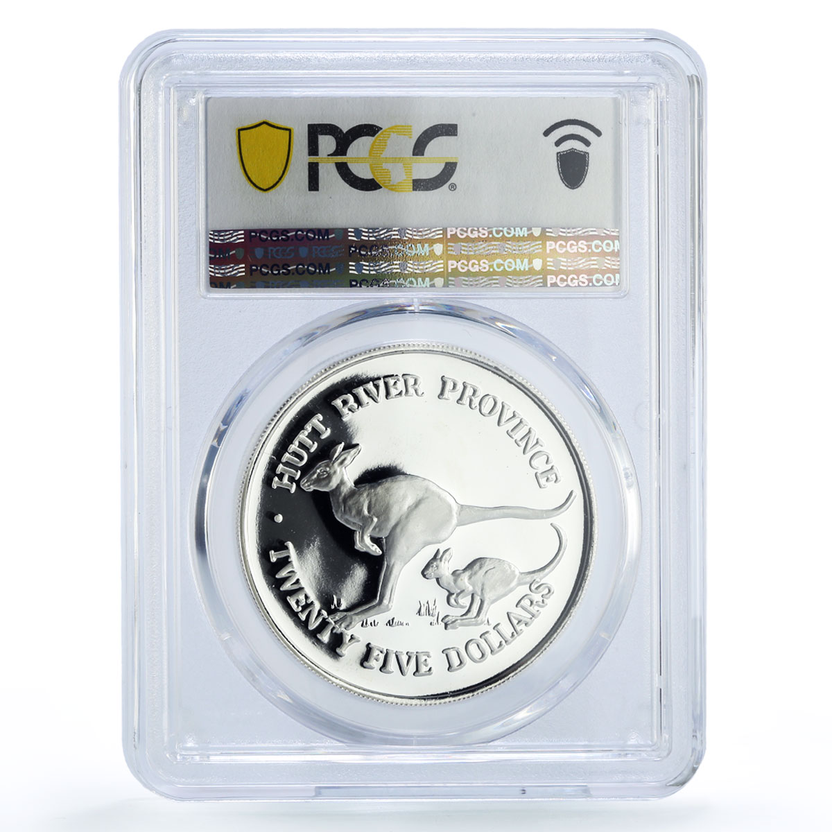 Hutt River 25 dollars Liberty Statue Centennial Ship PR67 PCGS silver coin 1986