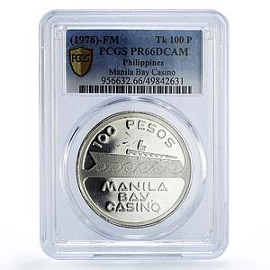 Philippines 100 pesos Manila Bay Casino Cruise Ship PR66 PCGS token coin 1979