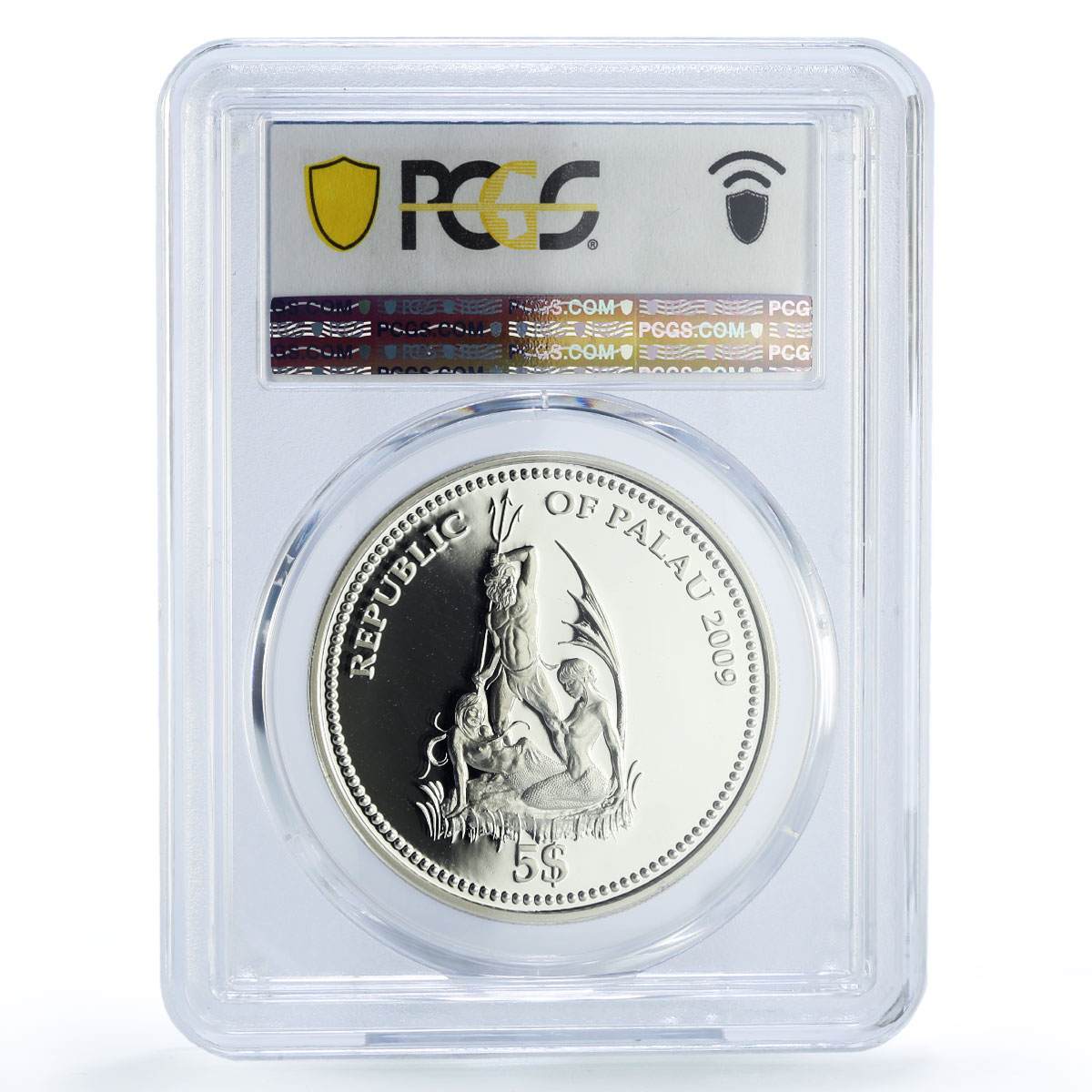 Palau 5 dollars Marine Life Protection Red Lionfish PR69 PCGS silver coin 2009