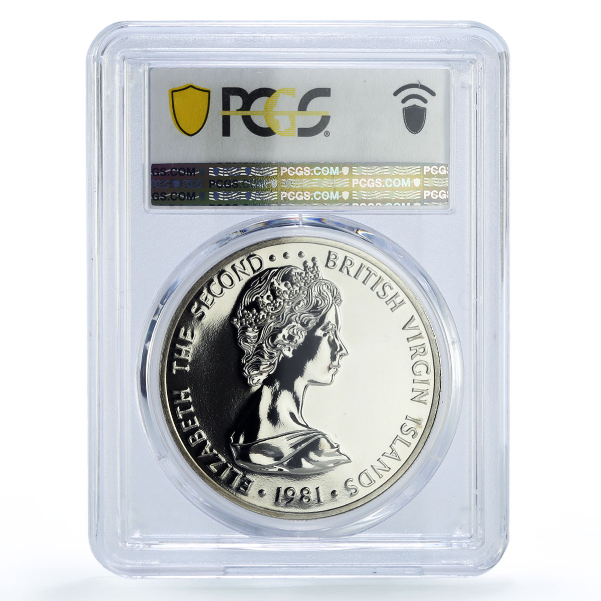 British Virgin Islands 5 dollars Royal Tern Bird KM-30 MS69 PCGS CuNi coin 1981