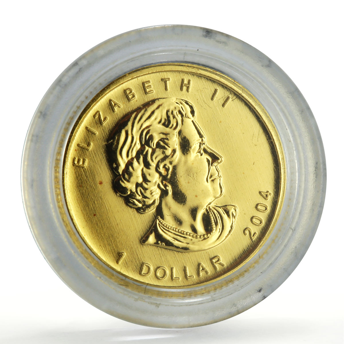 Canada 1 dollar 1/20 oz GML Bullion Maple Leaf 25th Anniversary gold coin 2004