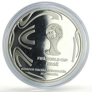 Ecuador 1 sucre Football World Cup in Brazil Trophy proof silver coin 2014