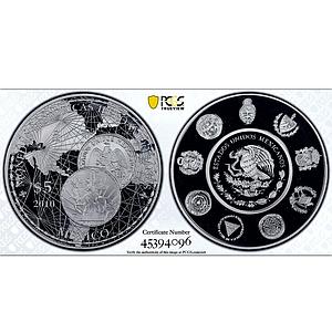 Mexico 5 pesos Ibero-American Coins Caballito Peso PR70 PCGS silver coin 2010