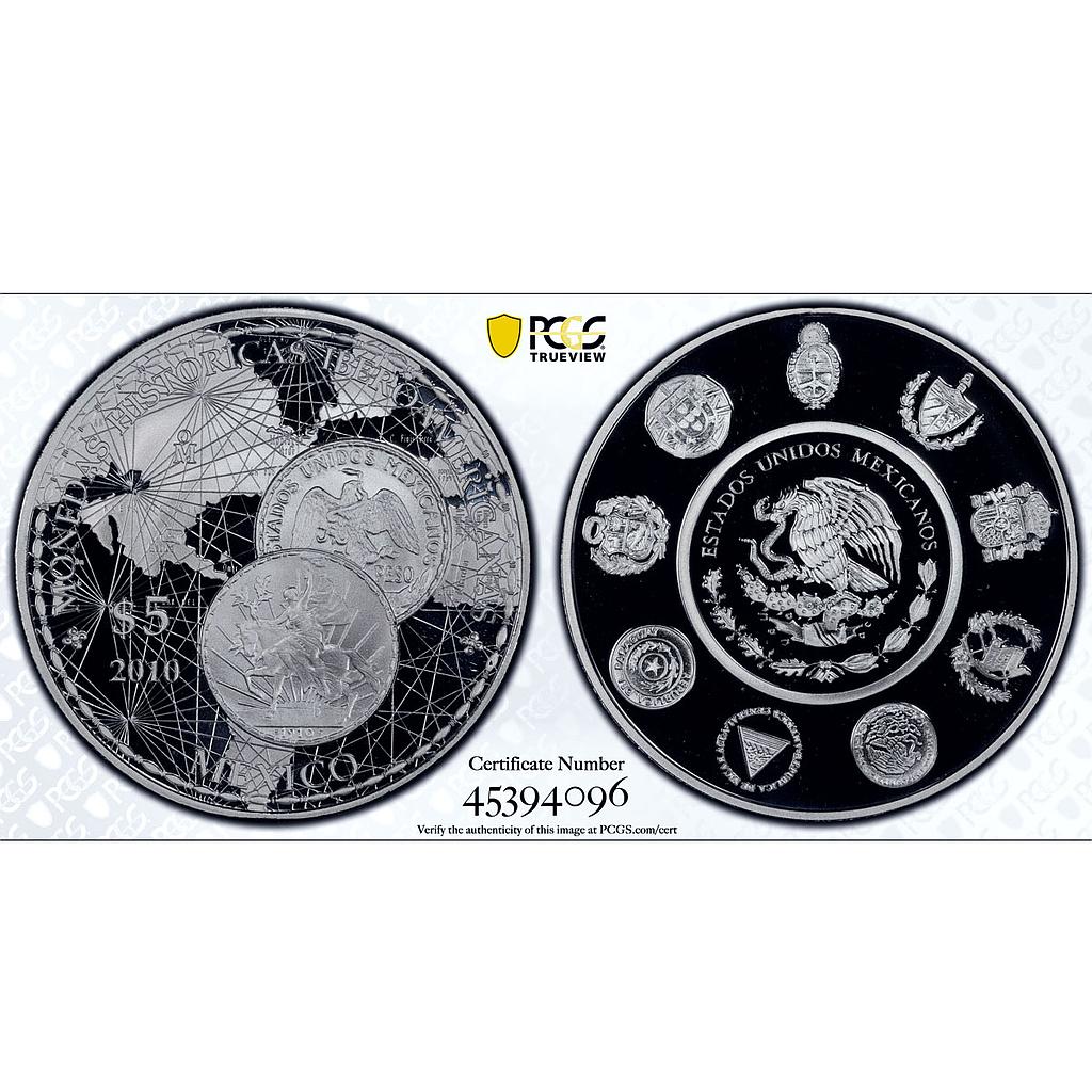 Mexico 5 pesos Ibero-American Coins Caballito Peso PR70 PCGS silver coin 2010