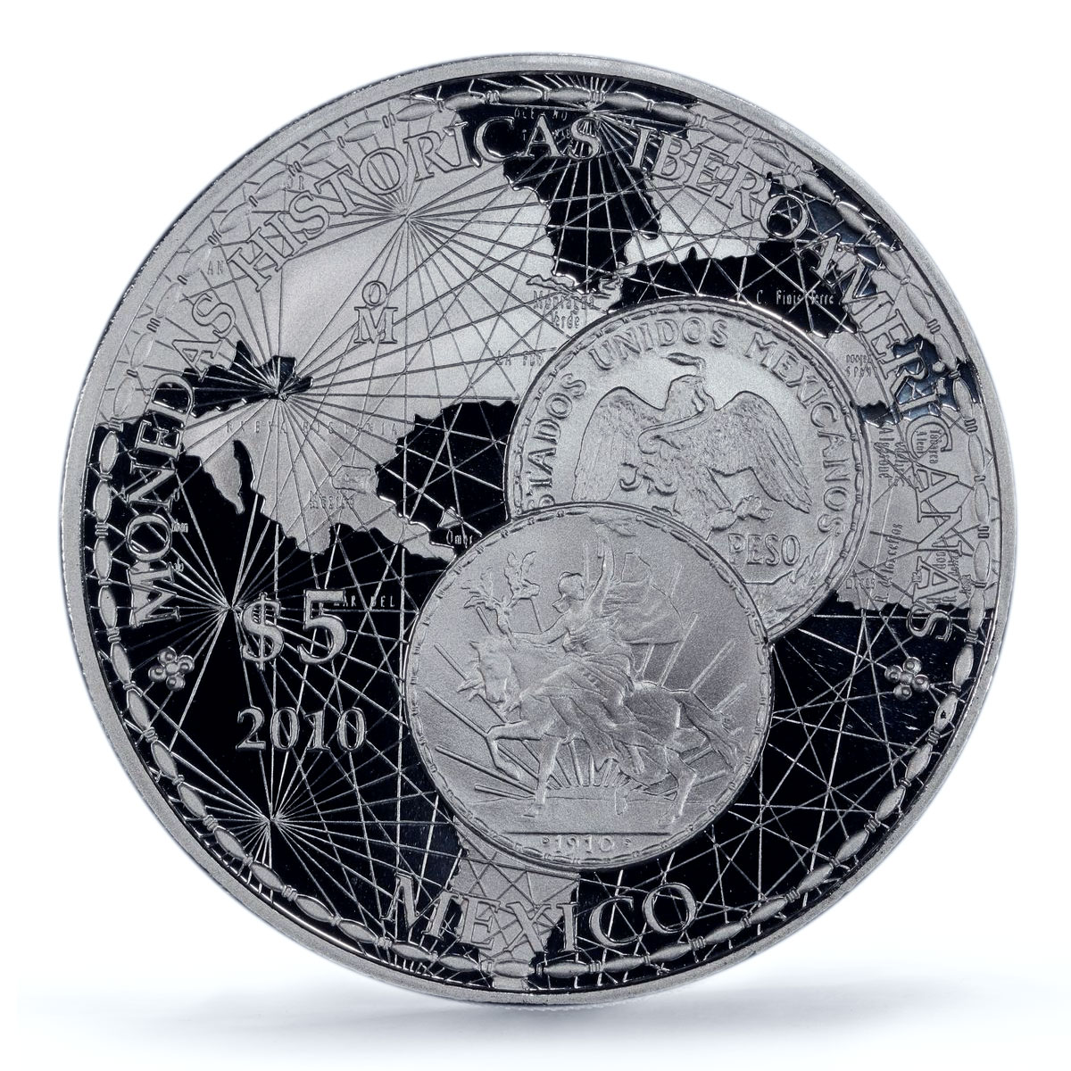 Mexico 5 pesos Ibero-American Coins Caballito Peso PR70 PCGS silver coin 2010