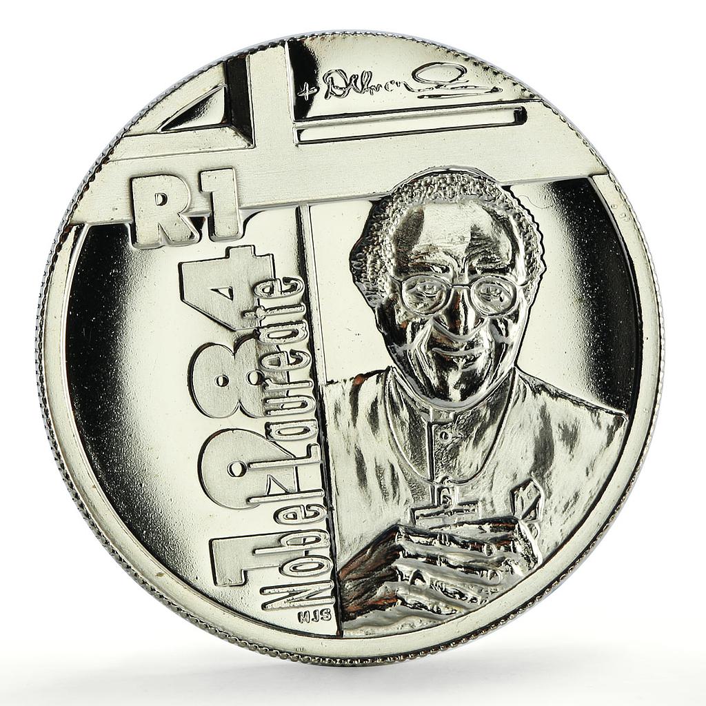 South Africa 1 rand Desmond Tutu Nobel Prize Politics silver coin 2006