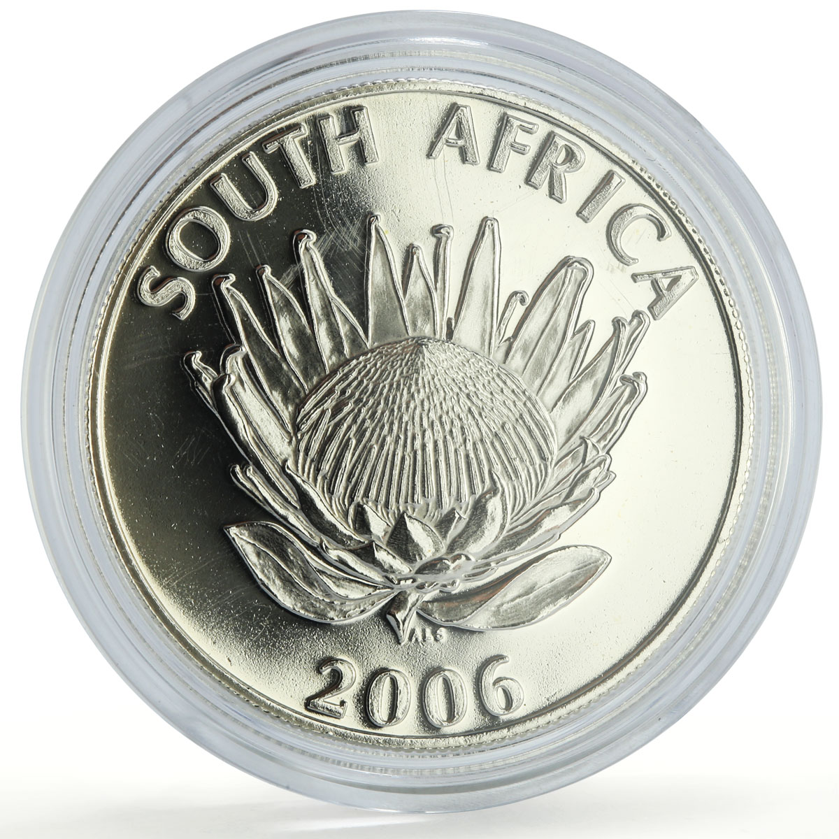 South Africa 1 rand Desmond Tutu Nobel Prize Politics silver coin 2006